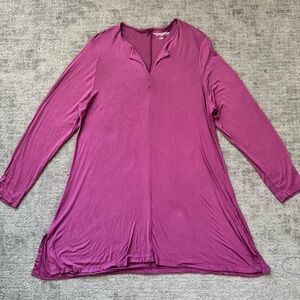 Women’s SOFT SURROUNDINGS Top 2X-Large Fuchsia Pink A-Line Flowy SOFT Knit Tunic